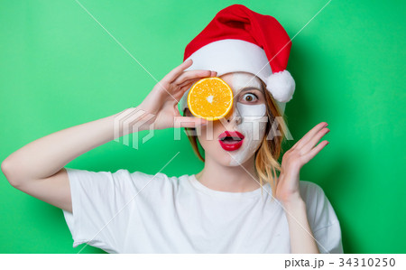 Woman using eye patch for her eyes Woman using eye patch for her eyes 34310250