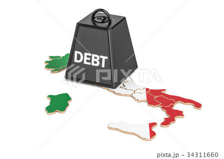 Italian national debt or budget deficit 34311660
