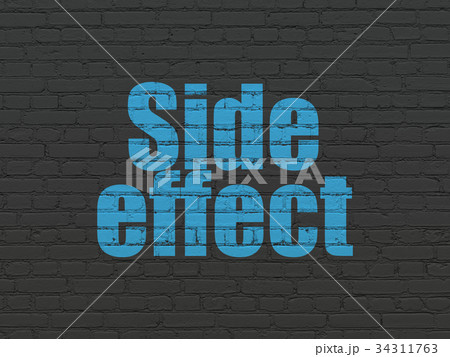 Healthcare concept: Side Effect on wall background 34311763