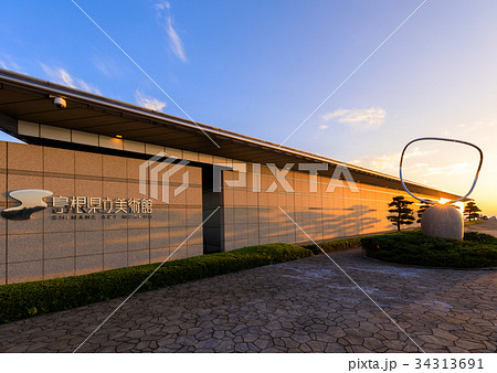 島根県立美術館からの宍道湖の夕日 島根県立美術館からの宍道湖の夕日 34313691