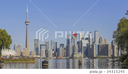 Toronto's skyline over Lake Ontario Toronto's skyline over Lake Ontario 34315245