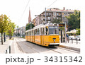 Old tram in Budapest, Hungary 34315342