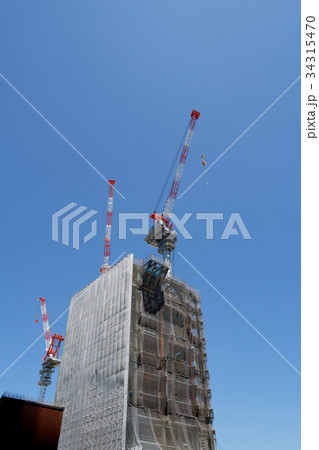 ビルの新築工事 ビルの新築工事 34315470