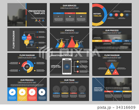 Colorful presentation infographic element template Colorful presentation infographic element template 34316609