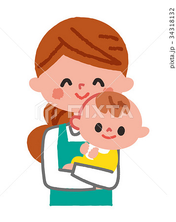 ベビーシッター　イラスト 34318132