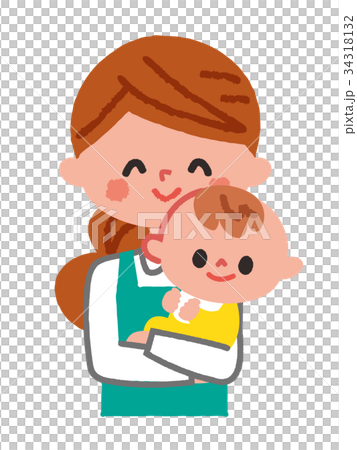 ベビーシッター　イラスト 34318132