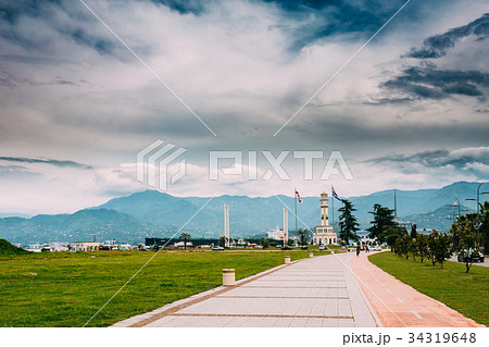 Batumi, Adjara, Georgia. Walkway To Chacha Tower 34319648