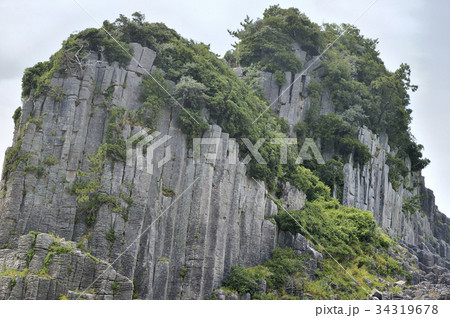 鉾島　柱状節理　越前海岸 34319678