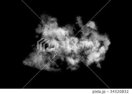 Textured cloud,Abstract black,isolated on black  34320832