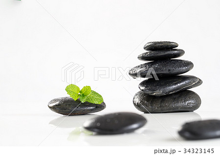 Spa concept with black stone 34323145