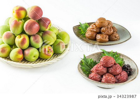 紀州みなべの南高梅　梅干と青梅 34323987