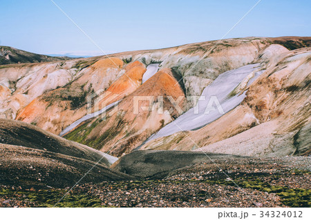 Icelandic landscape. Beautiful mountains Icelandic landscape. Beautiful mountains 34324012