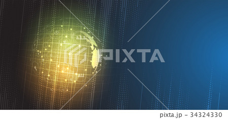 Digital technology world. Business virtual concept 34324330