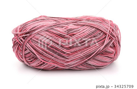 Skein of multicolor acrylic  knitting yarn 34325709