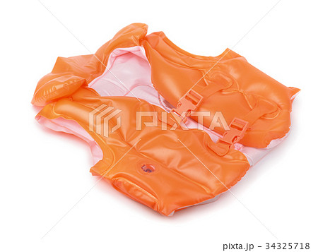 Orange inflatable life vest 34325718