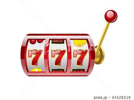 Red 777 slot - modern vector isolated illustration Red 777 slot - modern vector isolated illustration 34326319