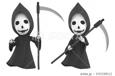 死神 3dイラストのイラスト素材