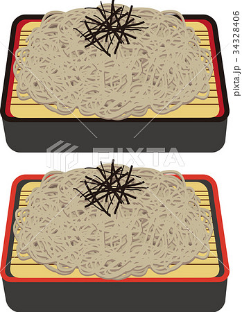 ざるそばのイラスト素材