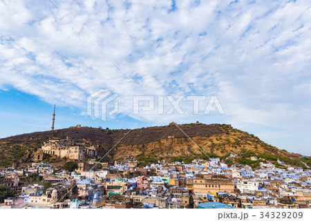 Bundi cityscape, travel destination in Rajasthan 34329209