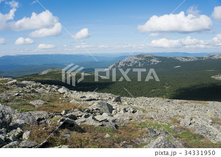Mountain landscape in the vicinity of Mount Iremel 34331950