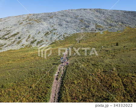 Mountain landscape in the vicinity of Mount Iremel 34332022