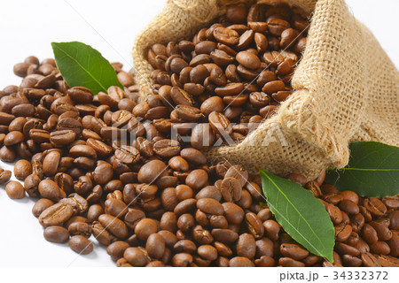 sack of coffee beans 34332372