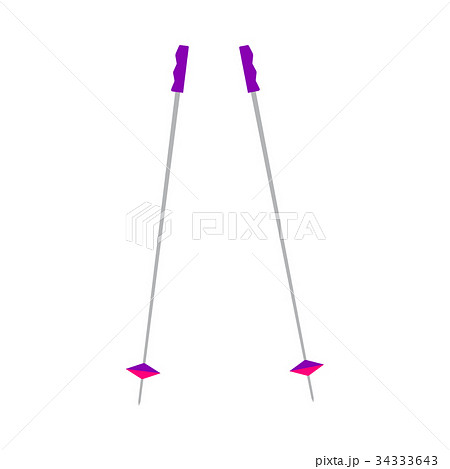 Flat style ski, hiking, Nordic walking poles 34333643