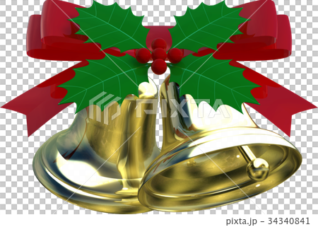 クリスマスベルの切り抜きa クリスマスベルの切り抜きa 34340841