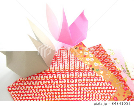 和　折り紙　うさぎ 34341052