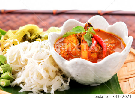 noodles fish curry crab noodles fish curry crab 34342021