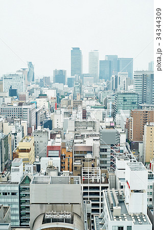 view of Nagoya TV Tower, landmark of Nagoya 34344309