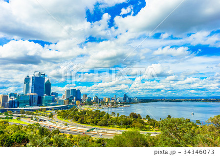 キングスパークから見たパースの街並み 34346073
