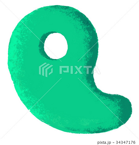 日本の伝統文化 勾玉のイラスト素材