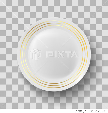 White Ceramic Plate White Ceramic Plate 34347923