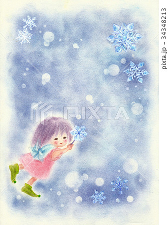 雪の妖精のイラスト素材