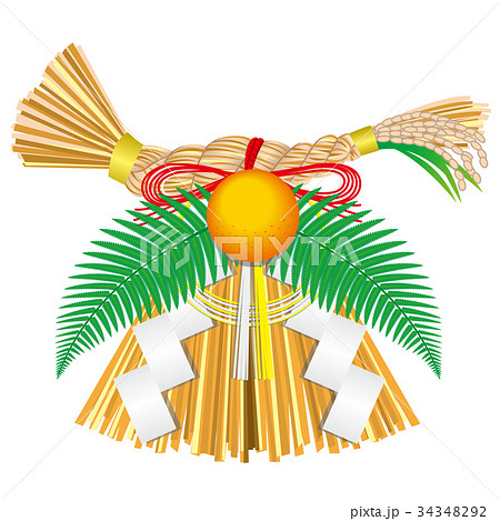 しめ飾りのイラスト素材