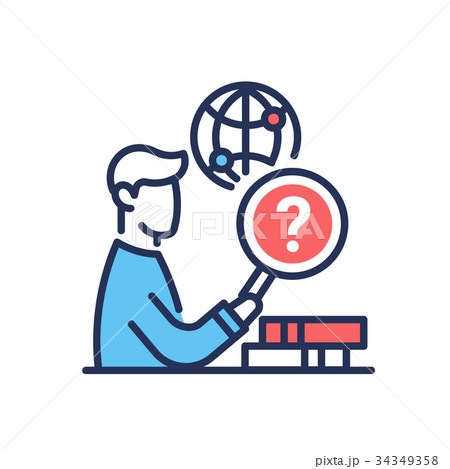 Research Work - modern vector line design single 34349358