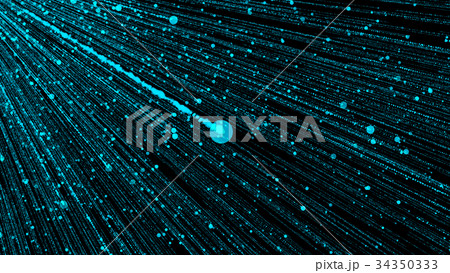 Abstract background with particles rain. 3D Abstract background with particles rain. 3D 34350333