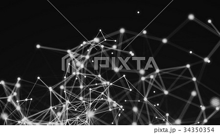 Abstract connection dots. Technology background 34350354