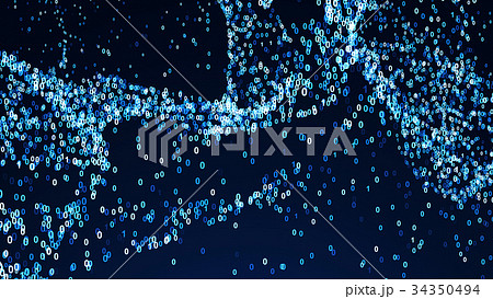 Abstract background with digital numbers. 3d Abstract background with digital numbers. 3d 34350494