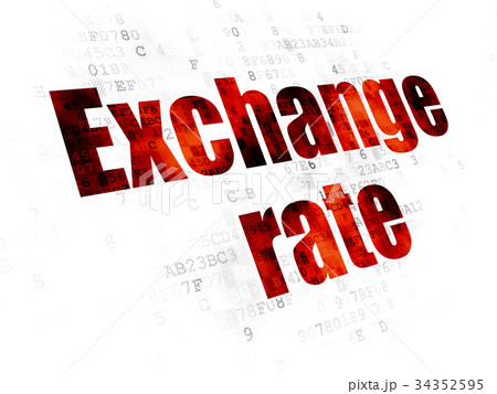 Currency concept: Exchange Rate on Digital Currency concept: Exchange Rate on Digital 34352595