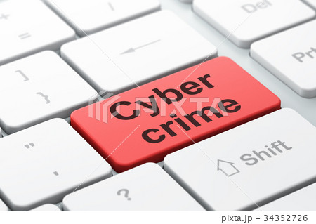 Safety concept: Cyber Crime on computer keyboard Safety concept: Cyber Crime on computer keyboard 34352726