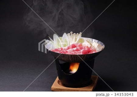 小鍋の豚すき焼き 34353043