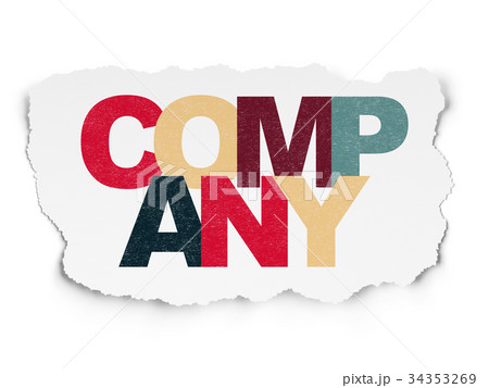 Finance concept: Company on Torn Paper background 34353269
