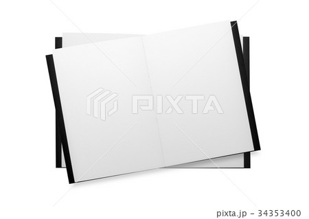 Sketch book on white background. 34353400