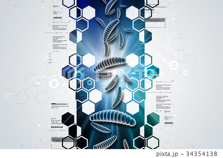 Moving virus in multi color background Moving virus in multi color background 34354138