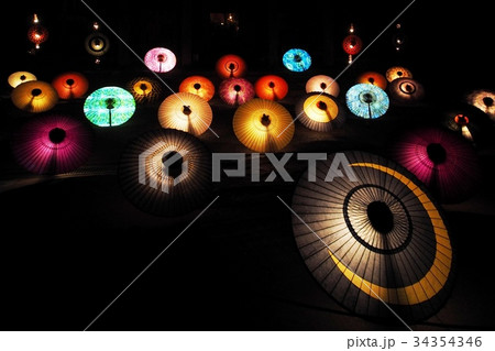 大山寺 お盆の大献灯 大山寺 お盆の大献灯 34354346