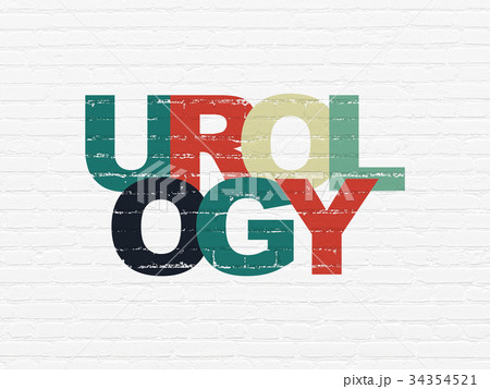 Medicine concept: Urology on wall background 34354521