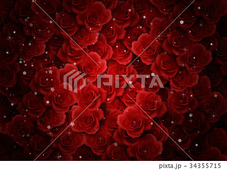 背景素材 薔薇 ばら キラキラのイラスト素材