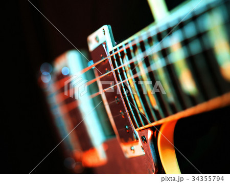 Electric guitar colorful abstract Electric guitar colorful abstract 34355794